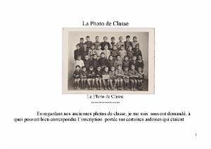 LA PHOTO DE CLASSE DE RENE